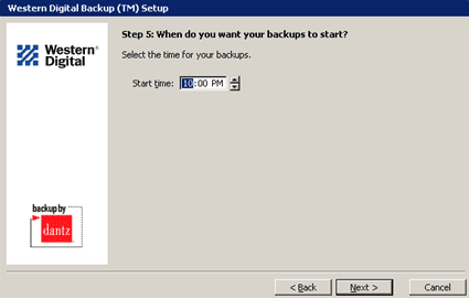 Western Digital Backup Setup